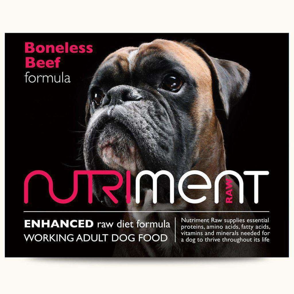 Nutriment Boneless Beef Formula Adult Raw Dog Food-Raw Food-Nutriment-500g-Dofos Pet Centre