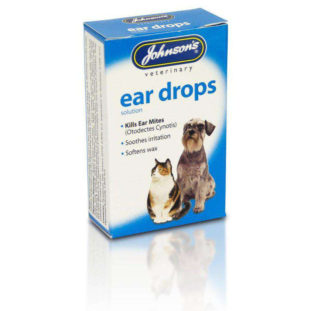 Johnsons Ear Drops 15ml for dogs and cats-Health & Treatments-Johnsons-Dofos Pet Centre