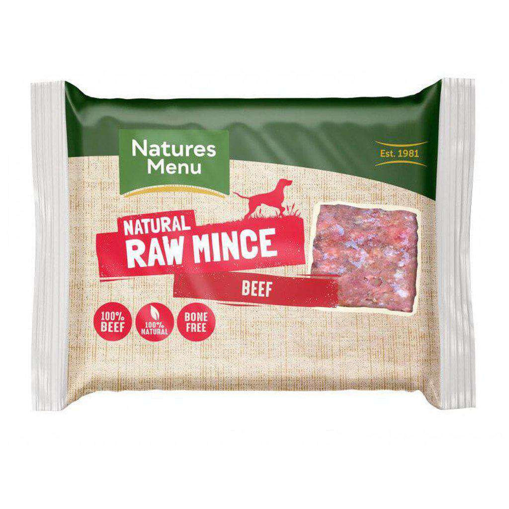 Natures Menu Beef Mince Portions Raw Dog Food 400g-Raw Food-Natures Menu-Dofos Pet Centre