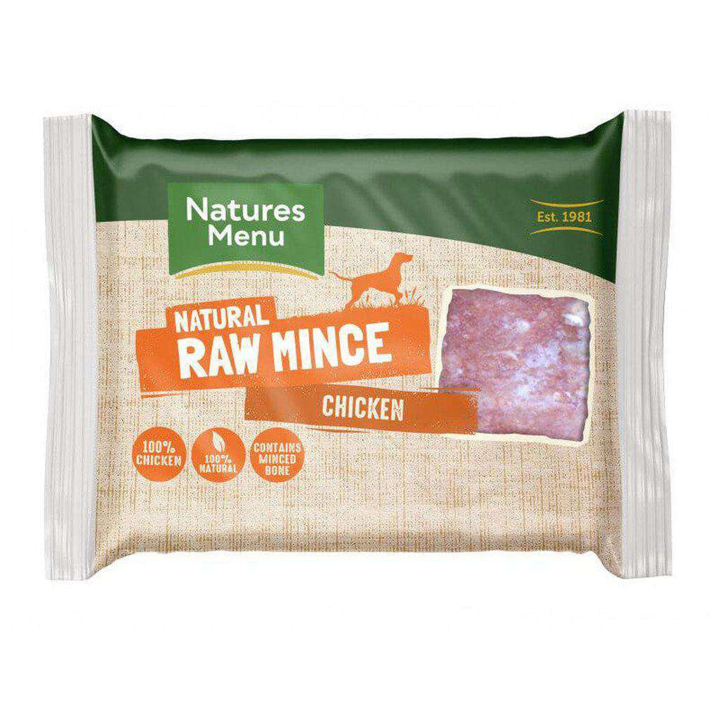 Natures Menu Chicken Mince Portions Raw Dog Food 400g-Raw Food-Natures Menu-Dofos Pet Centre