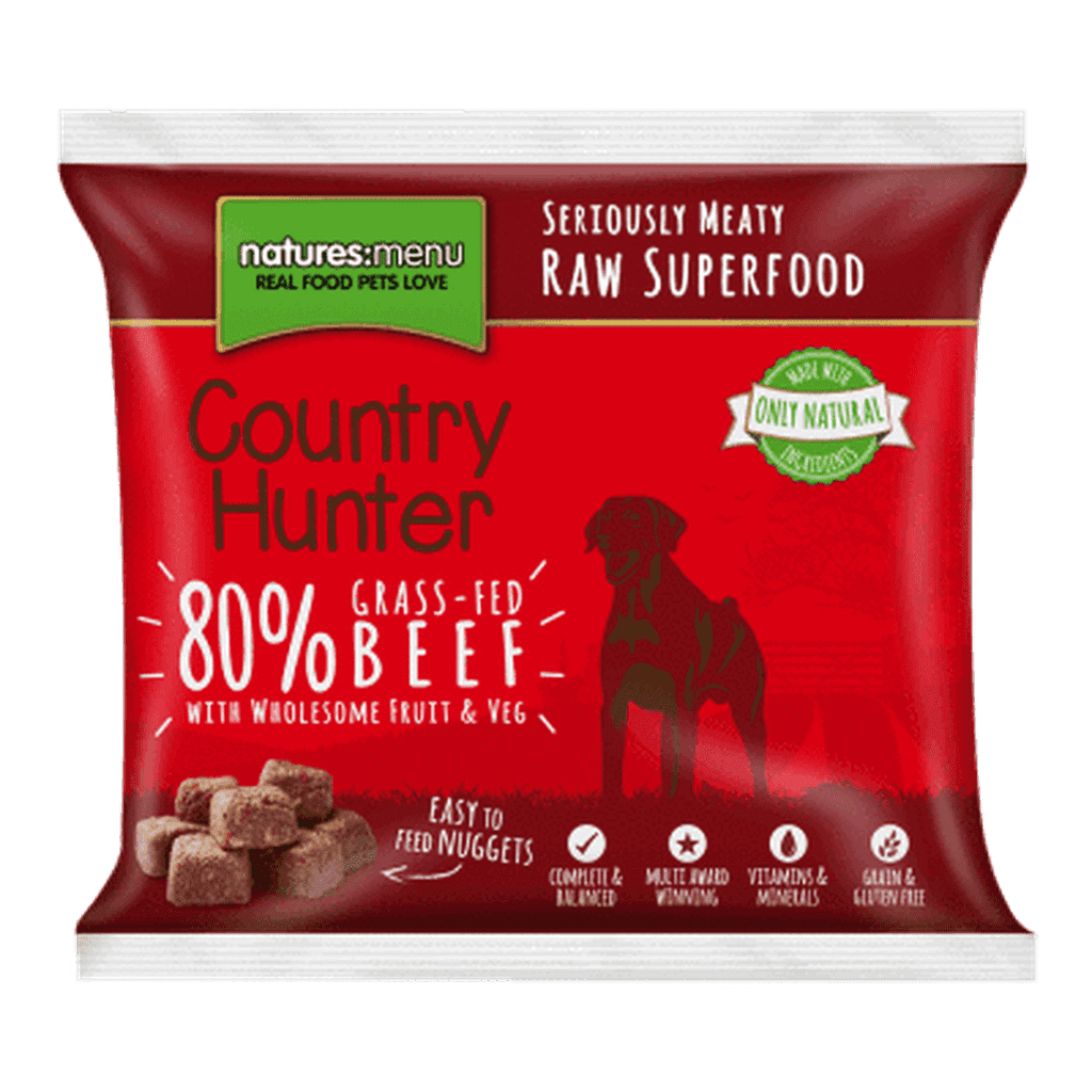 Natures Menu Country Hunter Superfood Nuggets Grass-Fed Beef Raw Dog Food-Raw Food-Natures Menu-Dofos Pet Centre