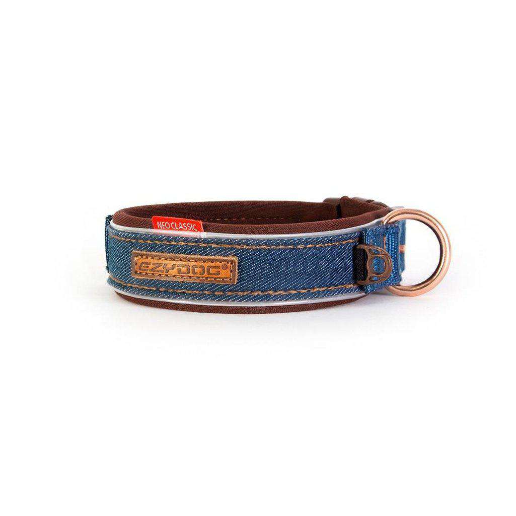 EzyDog Neo Classic Dog Collar- All Colours-Dog Collar-Ezydog-Xs-Denim-Dofos Pet Centre
