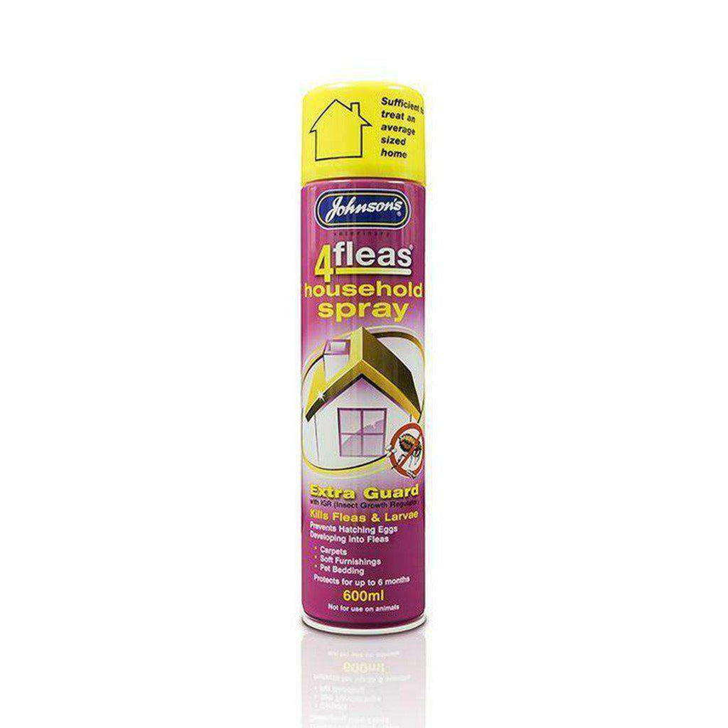 Johnsons 4Fleas Household IGR Extra Flea KIller Spray Treatment - 600ML-Health & Treatments-Johnson's-Dofos Pet Centre