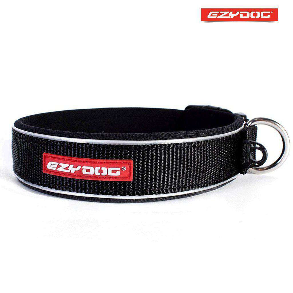 EzyDog Neo Classic Dog Collar- All Colours-Dog Collar-Ezydog-Xs-Black-Dofos Pet Centre