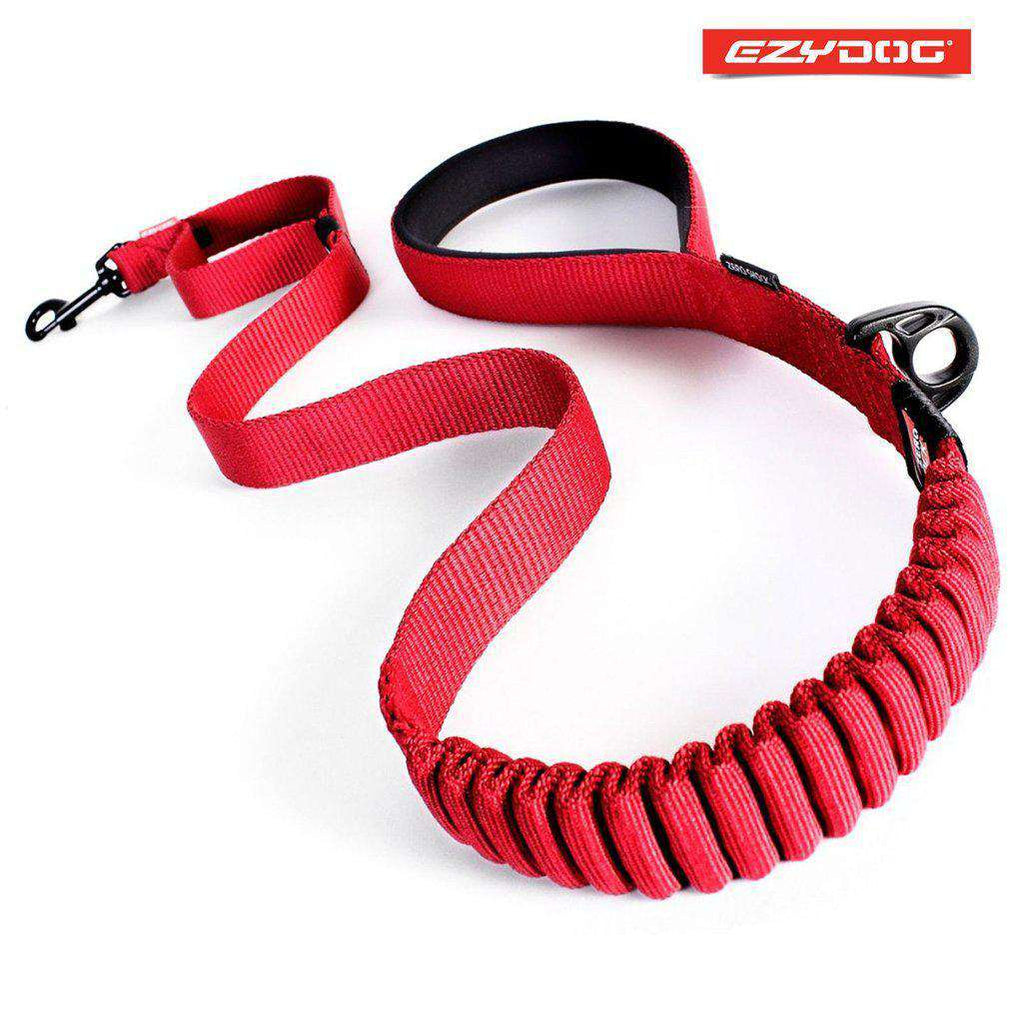 EzyDog Zero Shock Lead 48'' - All Colours-Dog Lead-Ezydog-Red-Dofos Pet Centre