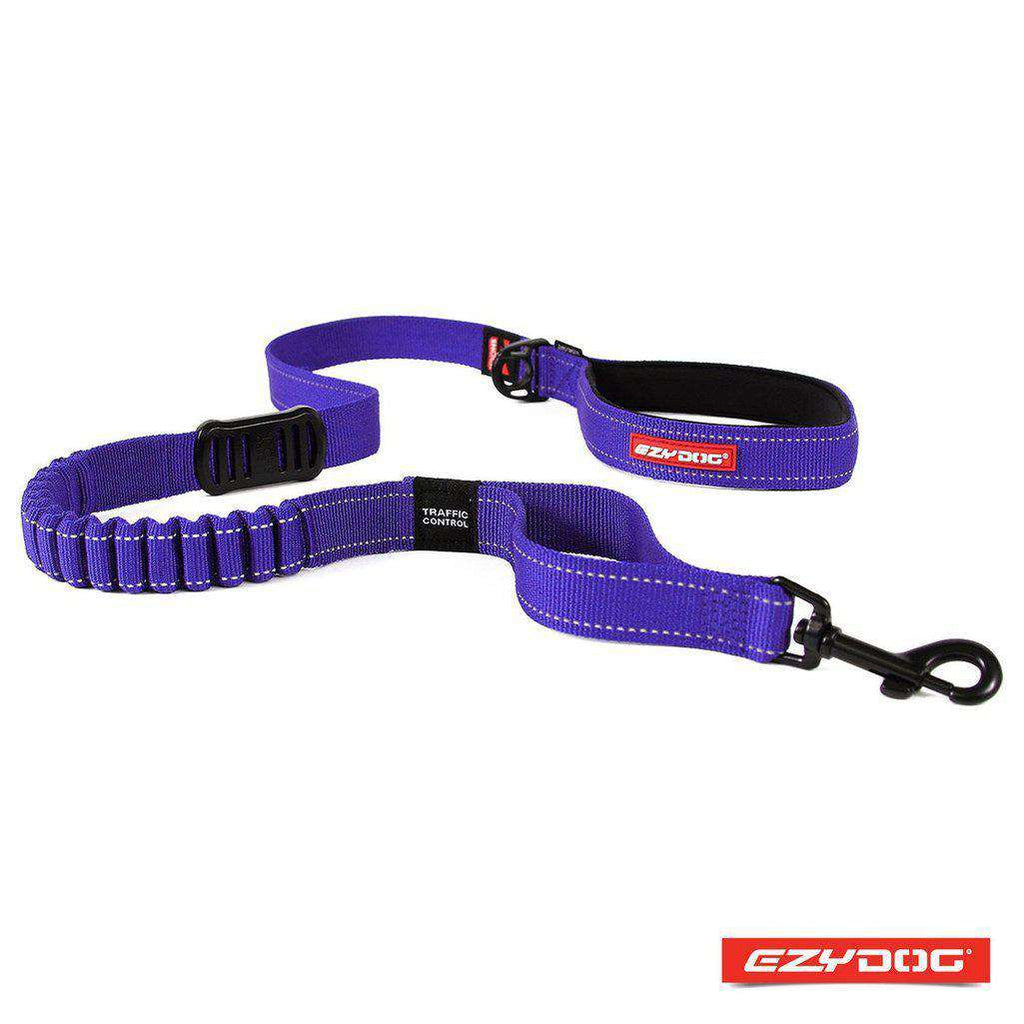 EzyDog Zero Shock Lead 48'' - All Colours-Dog Lead-Ezydog-Purple-Dofos Pet Centre