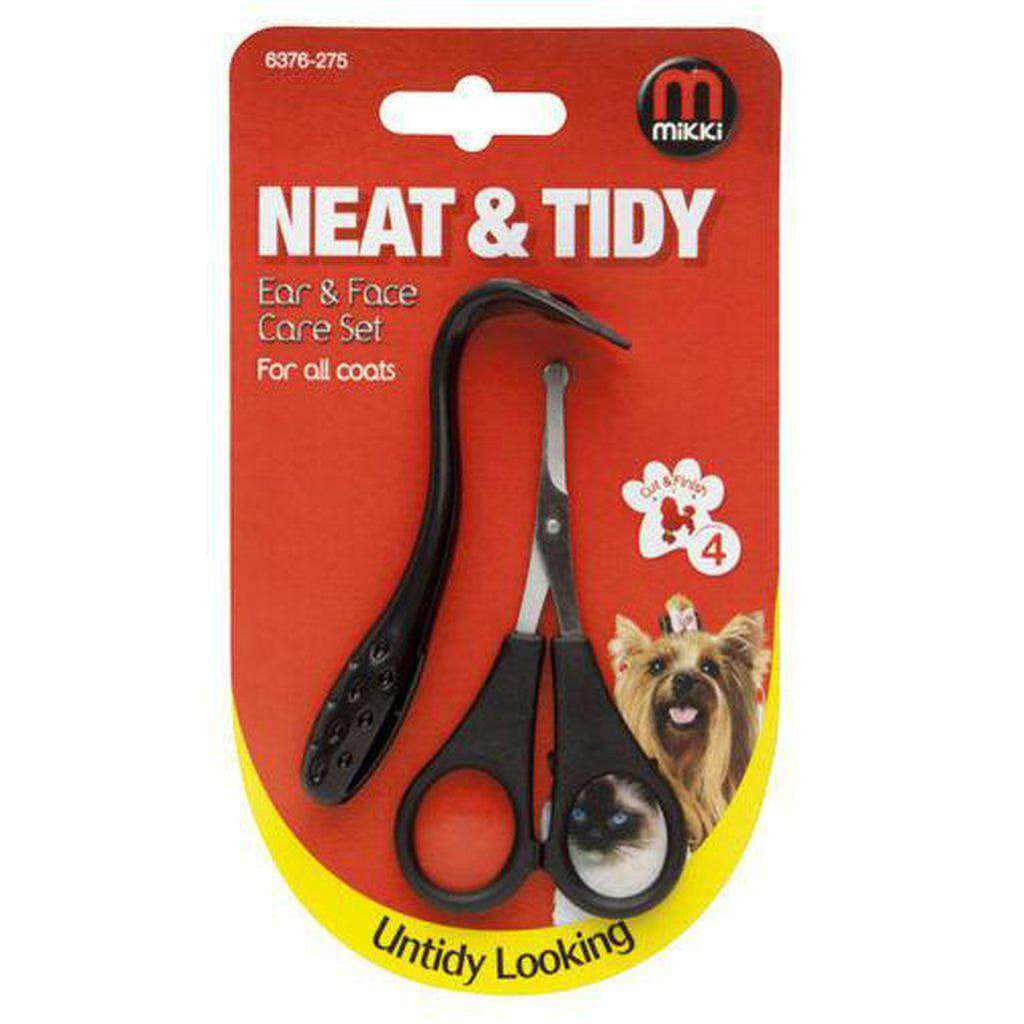 Mikki Neat & Tidy Ear Face Scissors & Comb Set-Dog Grooming-Mikki-Dofos Pet Centre
