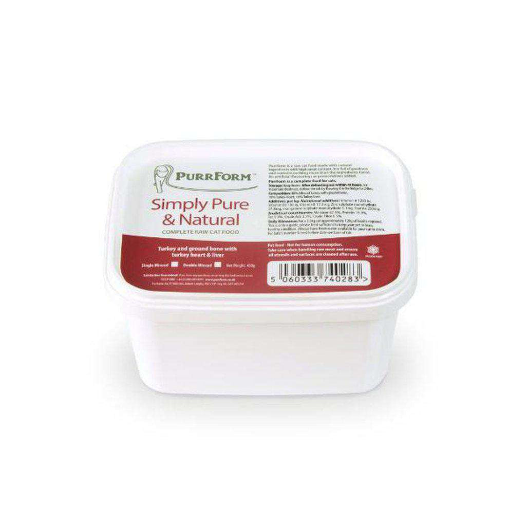 Purrform Minced Turkey and Ground Bone with Turkey Heart & Liver 450g-Raw Food-Dofos Pet Centre-Dofos Pet Centre