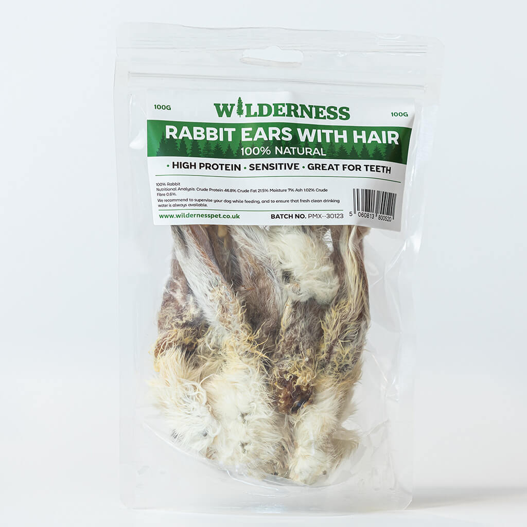 Wilderness Hairy Rabbit Ears – Dofos Pet Centre
